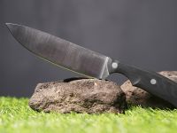 Туристический нож Vostron Пикариус, сталь Aus-8, рукоять G10, черный