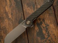 Складной нож CJRB Rampart, сталь D2, Carbon Fiber