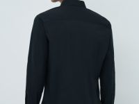 Рубашка из эластичной ткани, Черный