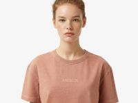 Женская хлопковая футболка Lacoste