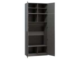 Распашной шкаф Кимбол 2.1-100x250 Графитовый