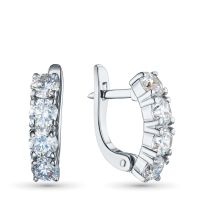 Серьги из белого золота э4712сг02203100