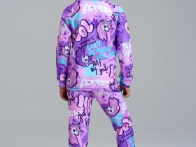 Термокомплект трикот. для девочек: фуфайка (футболка) с длин. рук, брюки для эпизод. использования