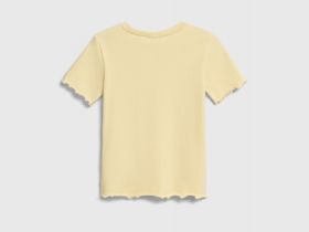 Футболка в рубчик для девочек, Желтый