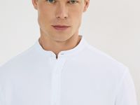 Рубашка из тонкого трикотажа, Белый