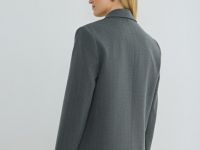 Двубортный жакет, Серый