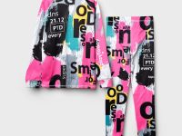 Термокомплект трикот. для девочек: фуфайка (футболка) с длин. рук, брюки для эпизод. использования