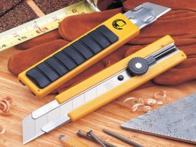 Нож OLFA с выдвижным лезвием, с резиновыми накладками, 25 мм