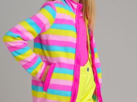 Толстовка из флиса на молнии для девочки