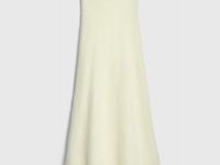 Трикотажная юбка из пушистой пряжи, Желтый