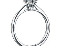 Кольцо из белого золота с бриллиантом э4701кц07220863