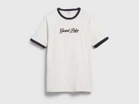 Футболка с текстовым принтом, Белый