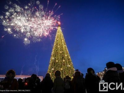 В Якутске сегодня зажгут первую ёлку в стране
