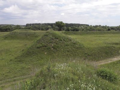 Земляная крепость, построенная в 1706-1707 гг. во время войны России со Швецией