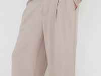 Брюки из вискозы, Бежевый