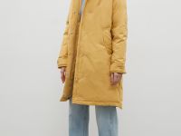 Пуховое пальто с капюшоном