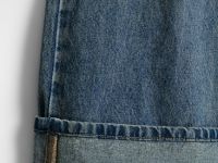 Широкие джинсы для девочек, Синий