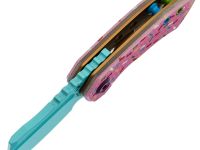 Складной нож Kansept Mini Korvid, сталь 154CM, рукоять G10, розовый