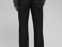 Утепленные джинсы straight fit мужские