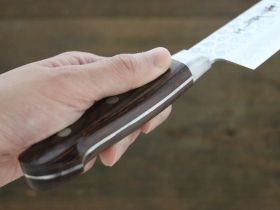 Нож Поварской 210 мм, Sakai Takayuki, сталь VG-10 Damascus 17 слоев, рукоять дерево Pakka