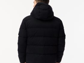 Мужская стёганая куртка Lacoste с капюшоном