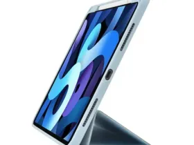 Чехол-книжка WIWU Protective Case для Apple iPad Pro 11 (2024/2025), с подставкой и отделением под стилус (голубой)