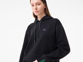 Женская толстовка Lacoste свободного кроя с капюшоном