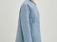 Полупальто утепленное прямого кроя