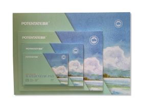 Альбом-склейка для акварели Potentate 13,5х19 см 20 л 300 г 100% хлопок, гладкое зерно