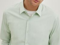 Рубашка из хлопка прямого кроя