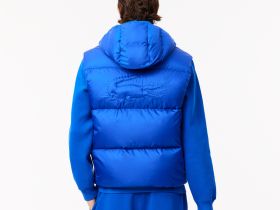 Мужской влагоотталкивающий жилет Lacoste с капюшоном