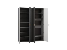 Распашной шкаф Луми 4-181x242 Графитовый