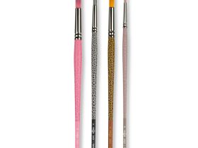 Кисть синтетика №4 круглая Гамма "Safari" средняя ручка