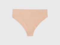 Бесшовные трусы средней посадки, Бежевый