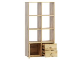 Стеллаж Кейн 3-75x149 Дуб Золотистый