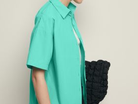 Рубашка с коротким рукавом из хлопка