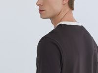 Футболка с текстовым принтом, Коричневый