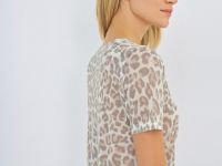 Джемпер с коротким рукавом, Бежевый