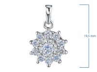 Классическая подвеска из белого золота э4712пд04202940