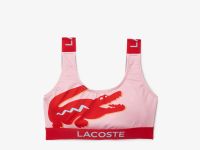 Женский бикини-топ Lacoste с крокодиловым принтом
