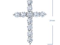 Подвеска из белого золота с бриллиантами э4701пд07180600