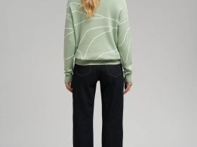 Легкий удлиненный джемпер с хлопком