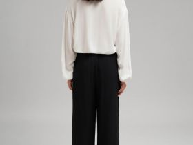 Брюки-палаццо с эластичным поясом