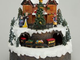 Статуэтка Снежная деревня/Villaggio di Neve II