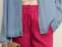 Брюки изо льна на резинке