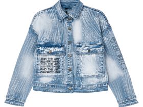 Куртка текстильная джинсовая для девочек