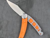 Складной нож Перемен Лисичка, сталь 8Cr14MoV, рукоять FRN, оранжевый