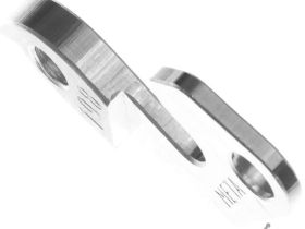 Держатель заднего переключателя "петух" Meta №198 фрезерованный (серебристый)