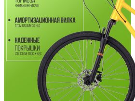 Дорожный велосипед Atom Symbiotic Cross Lady, год 2024, цвет Оранжевый, ростовка 18.5