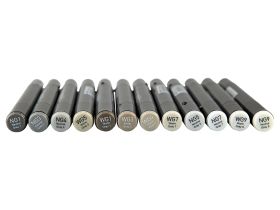 Набор маркеров Sketchmarker "Brush Pro Gray Set" 12 цветов в картонной упаковке